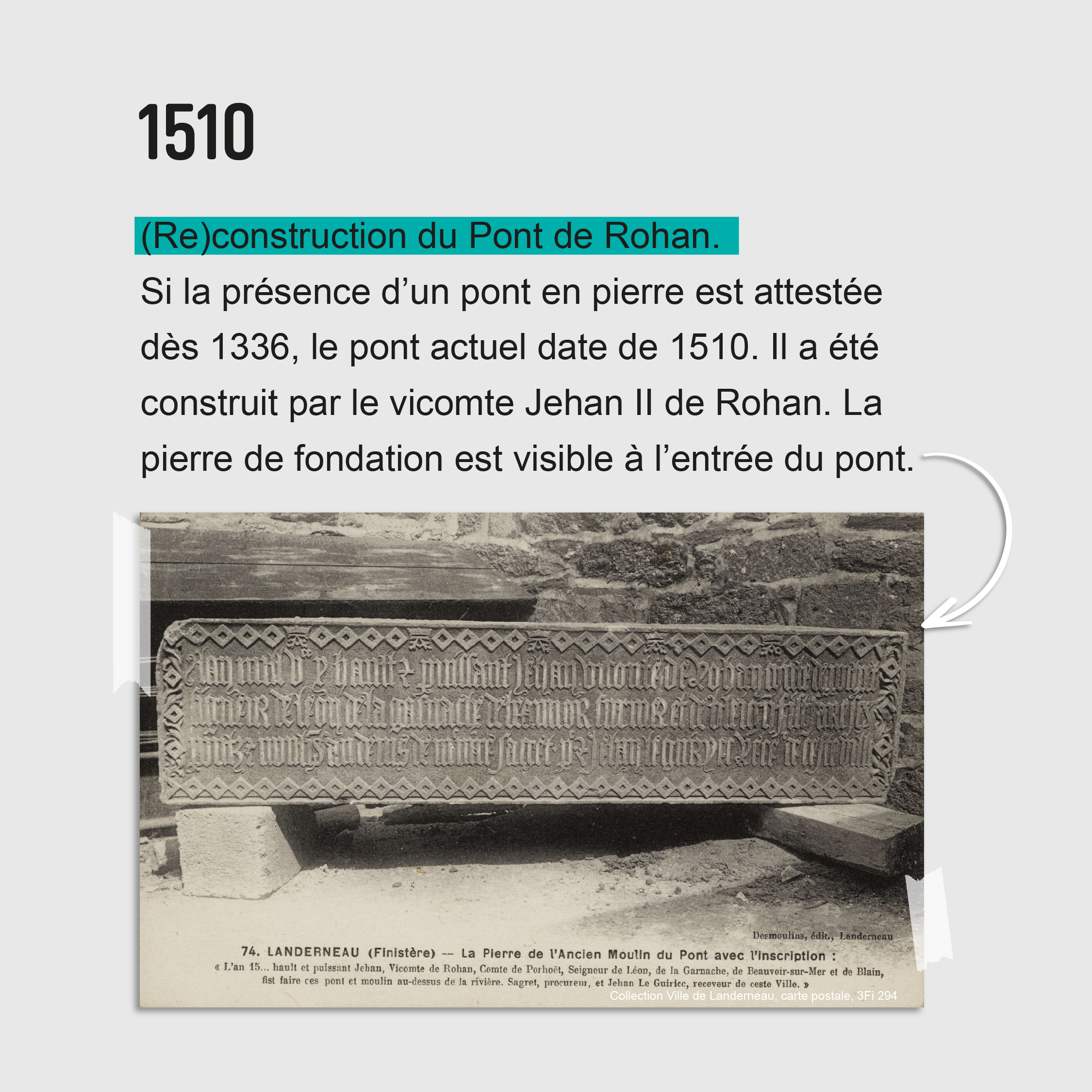 Le Pont de Rohan classé au titre des Monuments Historiques